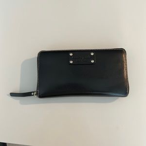 Kate spade black leather wallet